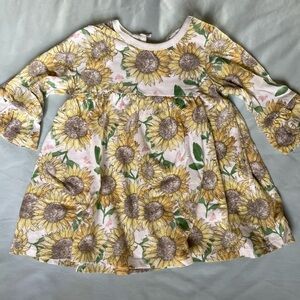 Burt’s Bees Baby Long Sleeve Sunflower Tunic Dress 12mos